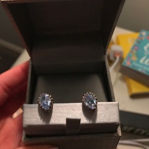 Zales Blue Teardrop earrings